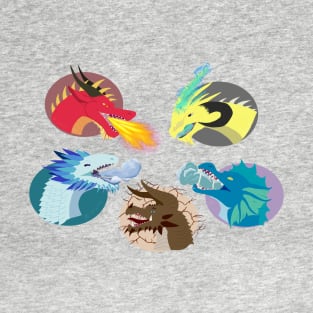 Dragon Elements Sub Badges T-Shirt